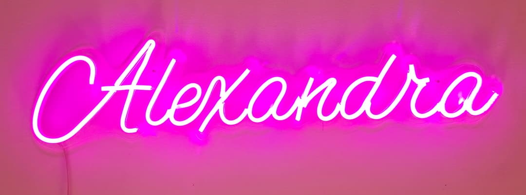 Alexandra (Personalized Neon Sign)